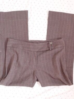 Y2k low rise pinstripe flare office siren pants